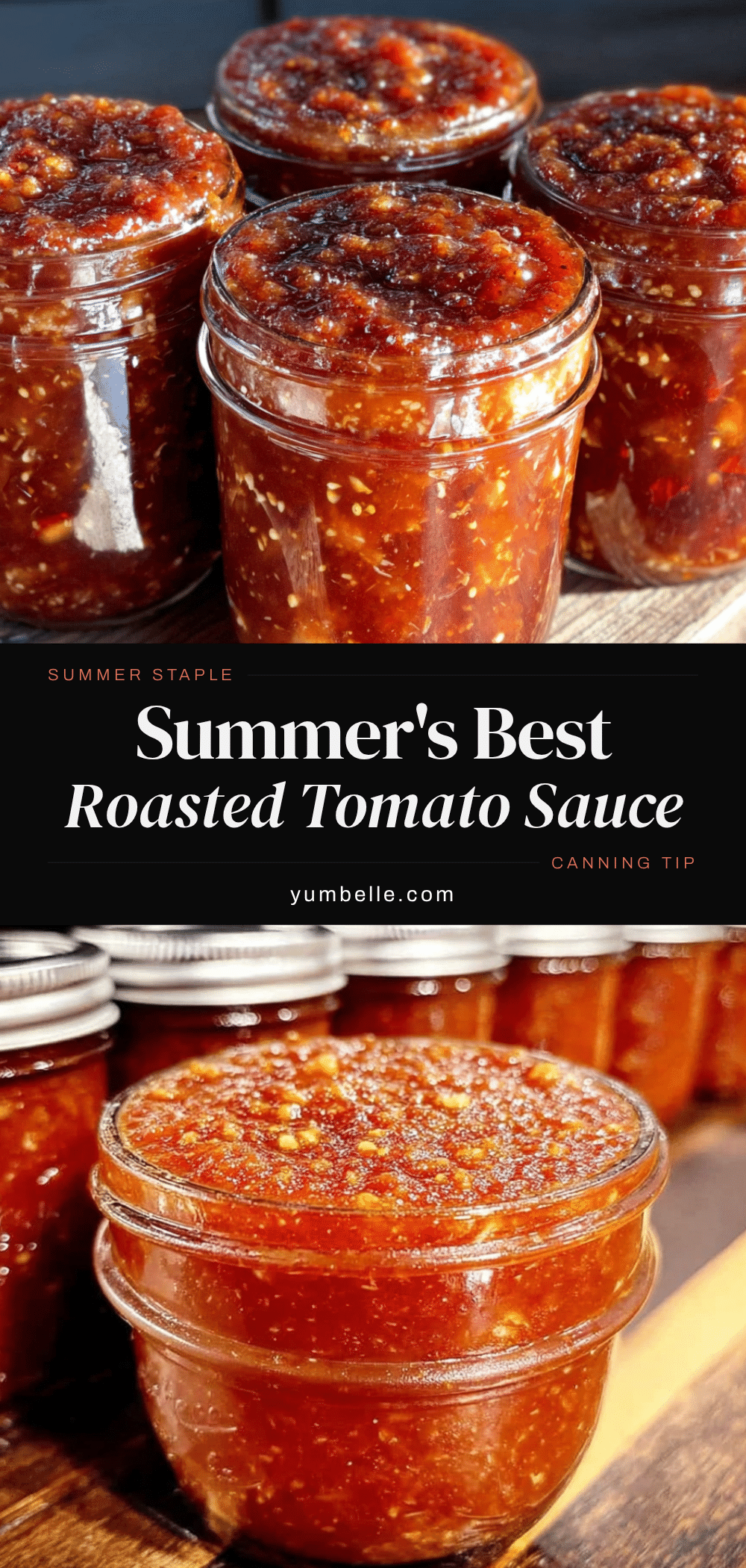 roasted tomato sauce for canning recipe