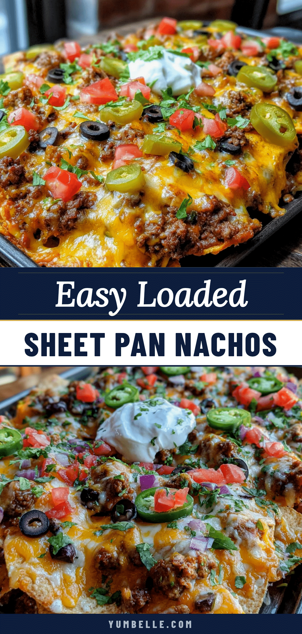 Sheet pan nachos ground turkey recipe