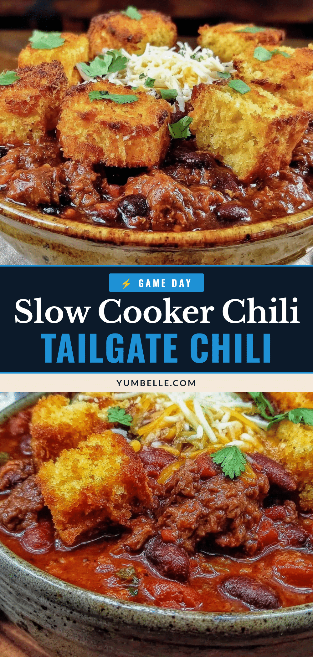 slow cooker tailgate chili recipe