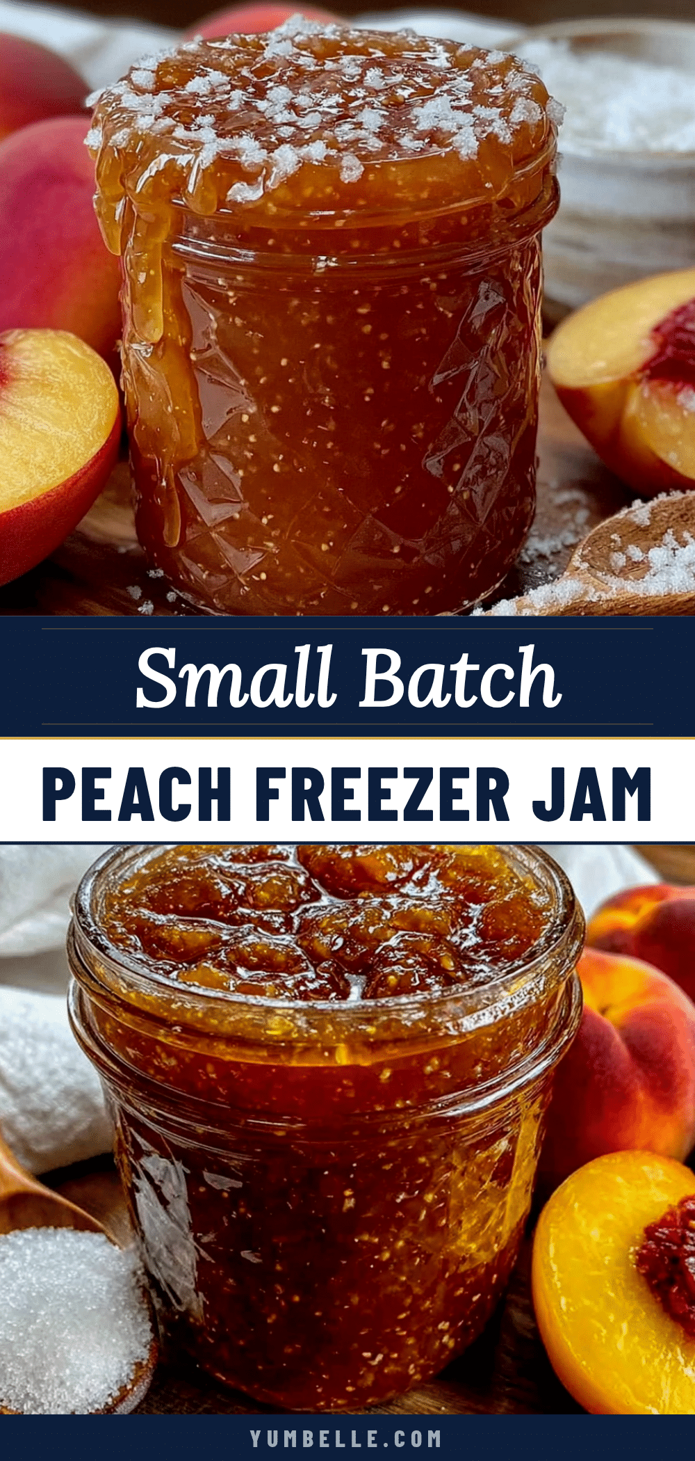 small-batch peach freezer jam recipe