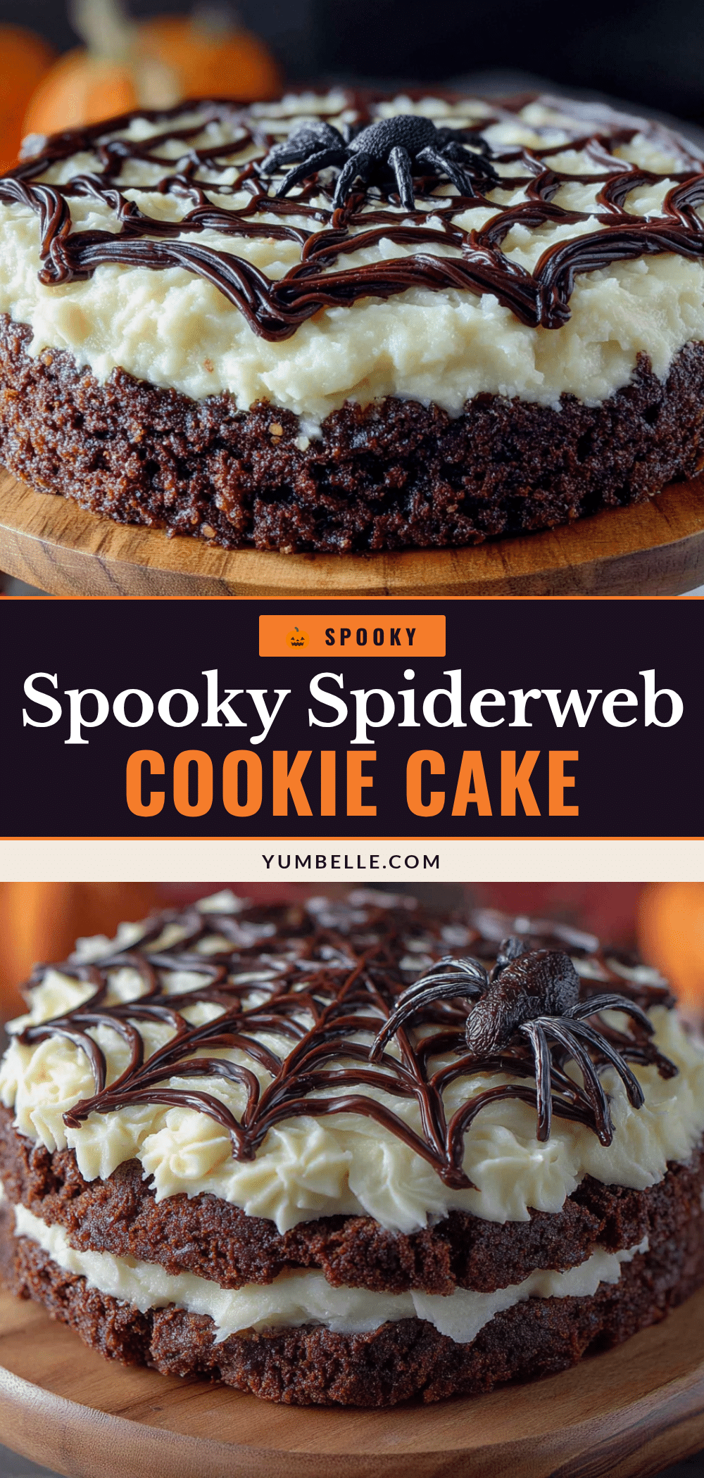 spooky spiderweb halloween cookie cake recipe