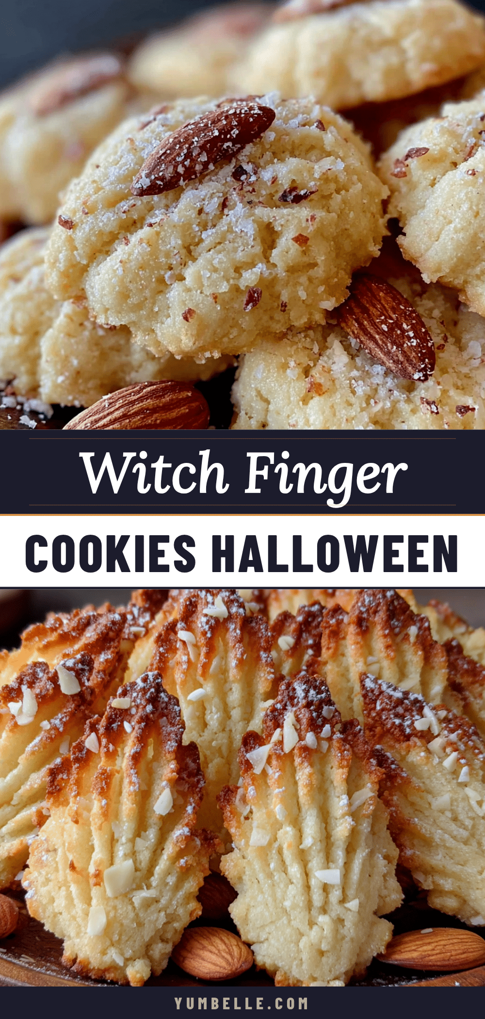 witch finger cookies for Halloween recipe