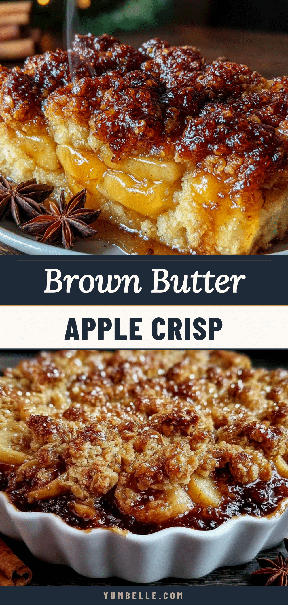brown butter apple crisp with oat streusel recipe